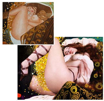Danae -  Gustav Klimt Oil Painting