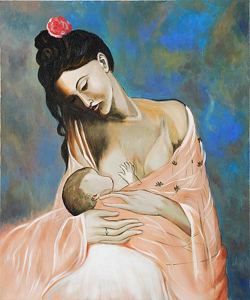 Pablo Picasso - Maternity oil painting