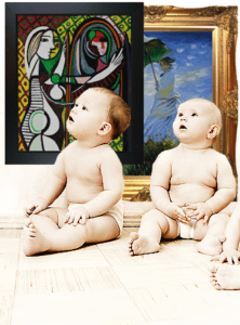 Babies prefer Pablo Picasso Oil Paintings