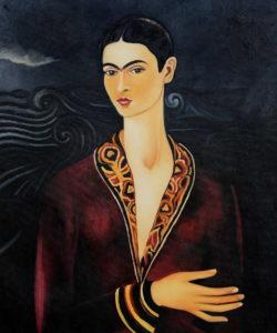 Frida - Self Portrait in a Velvet Dress