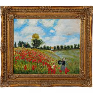 Monet - Poppy Field in Argenteuil Oil Painting