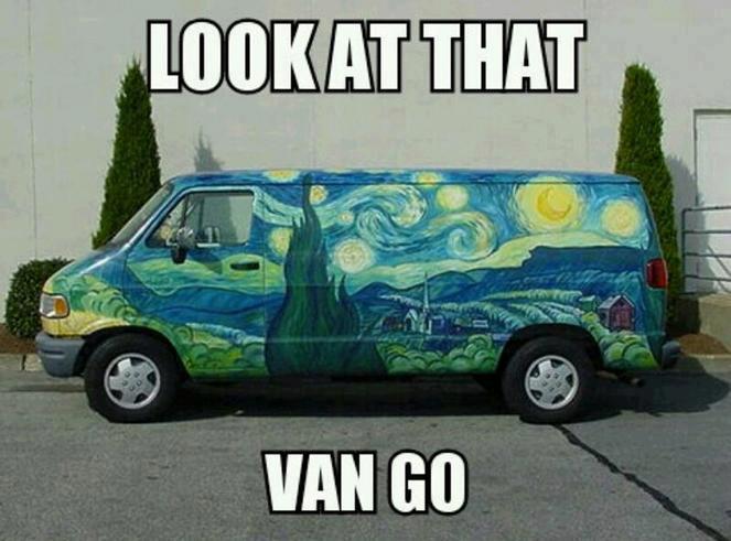 Look at that Van go