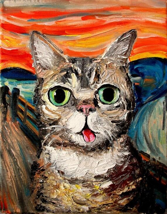 Grumpy Cat Munch the Scream Meme
