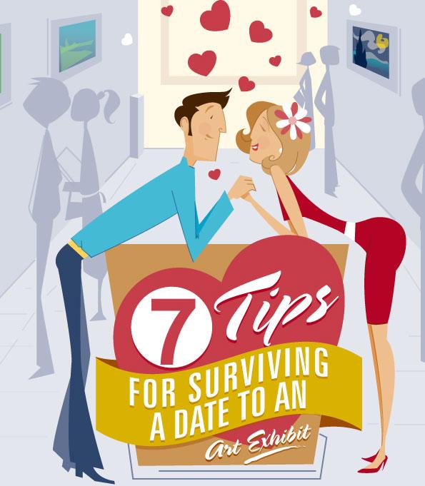 7 Tips Surviving a Date to the Art Museum Infograph