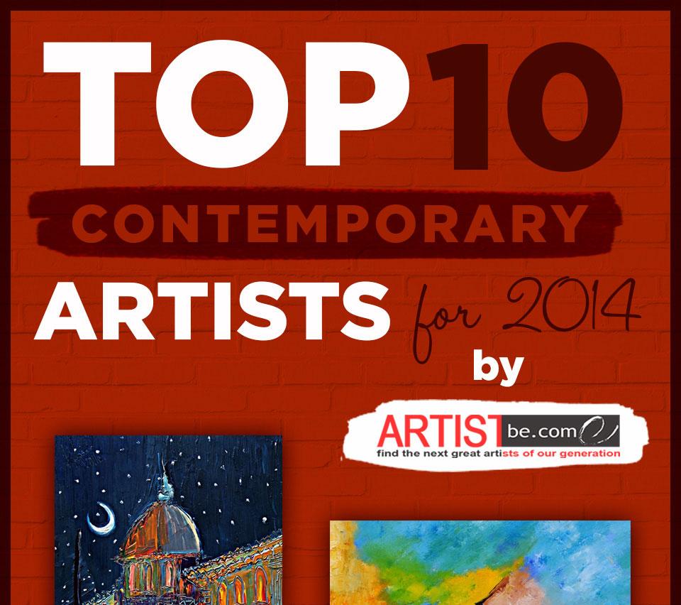 Top Ten Contemporary Artist for 2014 Released by Artist Become