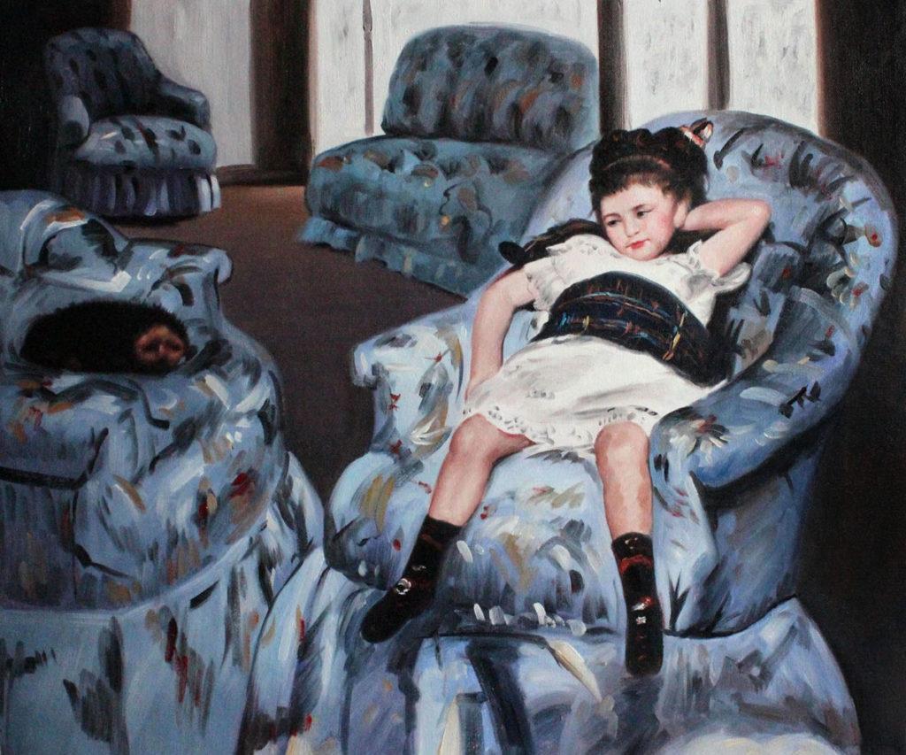Cassatt - Little Girl in a Blue Armchair