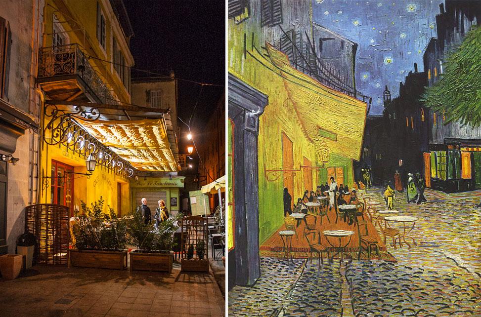 Vincent Van Gogh’s Cafe Terrace –  Get lost in bright yellows and deep blues