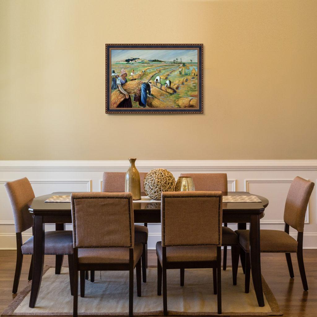 Camille Pissarro - The Harvest - Rustic Décor Art Pieces