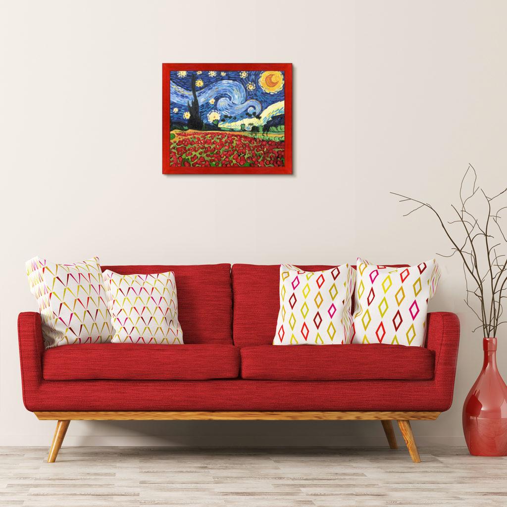 La Pastiche Originals - Starry Poppies Collage