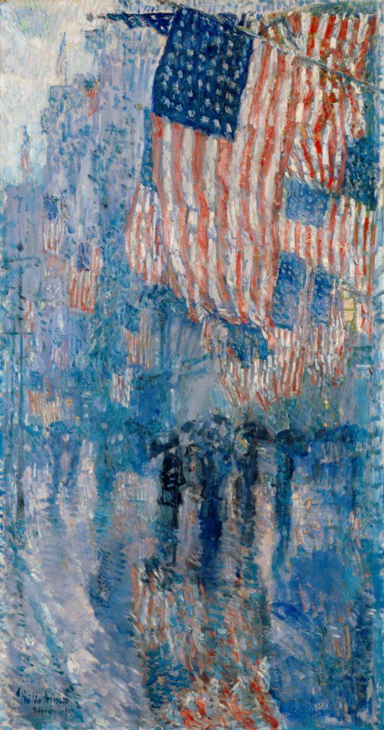 The_Avenue_in_the_Rain_Frederick_Childe_Hassam_1917