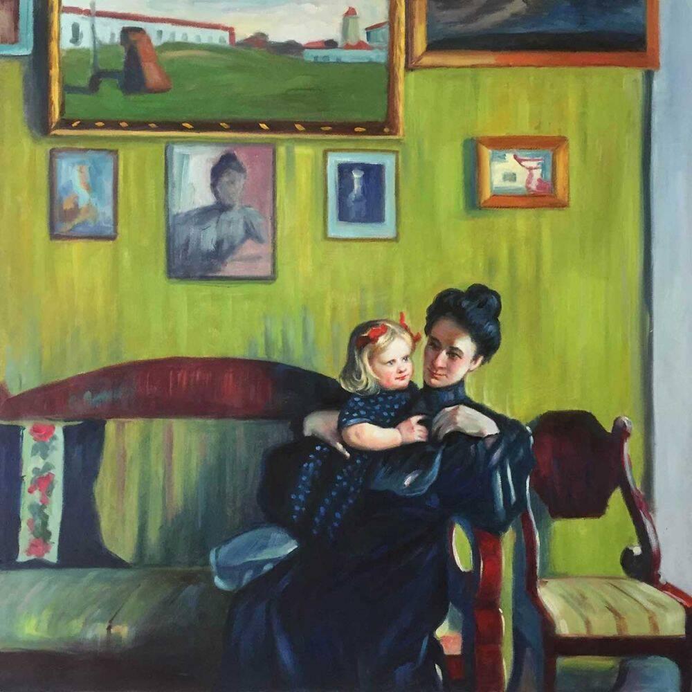 Boris-Kustodiev_Portrait-of-Y.-E.-Kustodieva-wiht-Daughter-Irina_Daughter's-Day