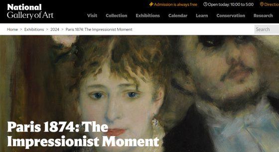 Paris 1874: The Impressionist Moment Exhibition