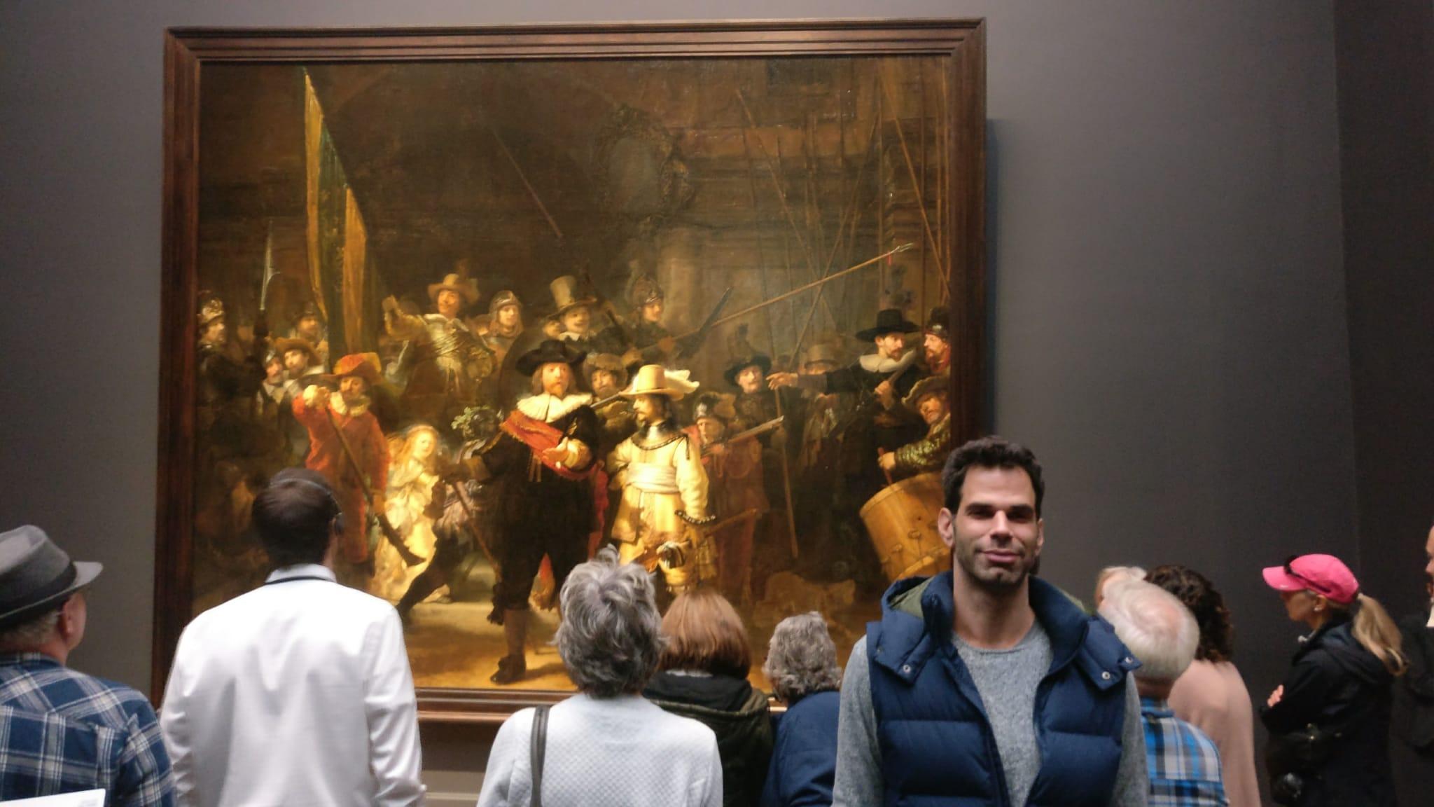 The Night Watch by Rembrandt at Rijksmuseum Museum of Art in Amsterdam