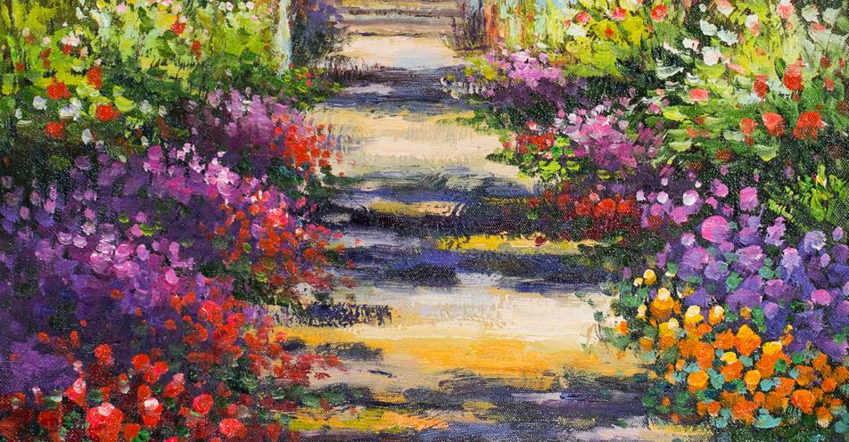 Claude Monet - Garden Path at Giverny