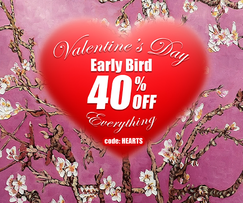Valentine's Day Early Bird Sale - Save 40% Off Everything!