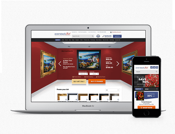 OverstockArt.com redraws its site with a new e-commerce platform